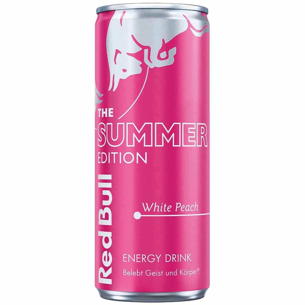24x Red Bull Summer Edition White Peach DOSE je 250ml = 6L, 9002490283025, 90474514