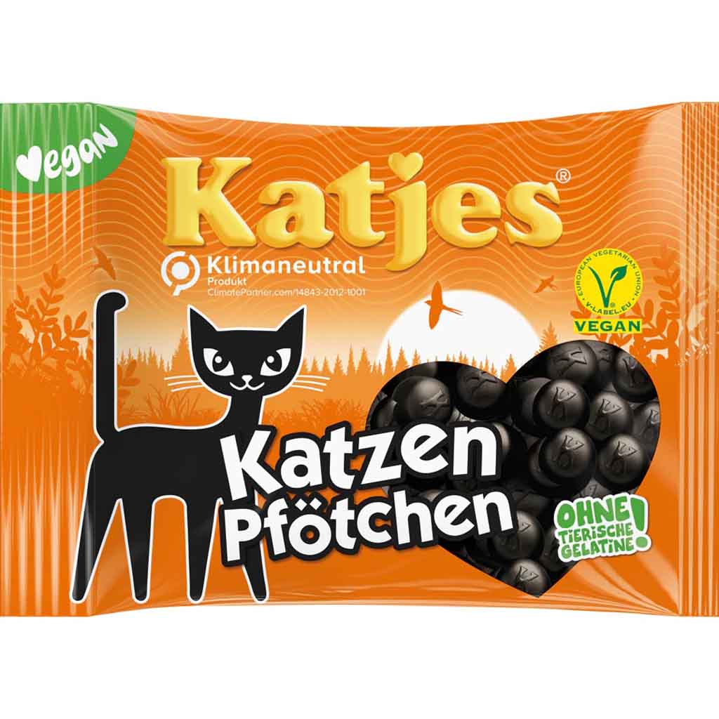 Katjes Lakritz Katzen Pfötchen 175g MHD 30.10.26