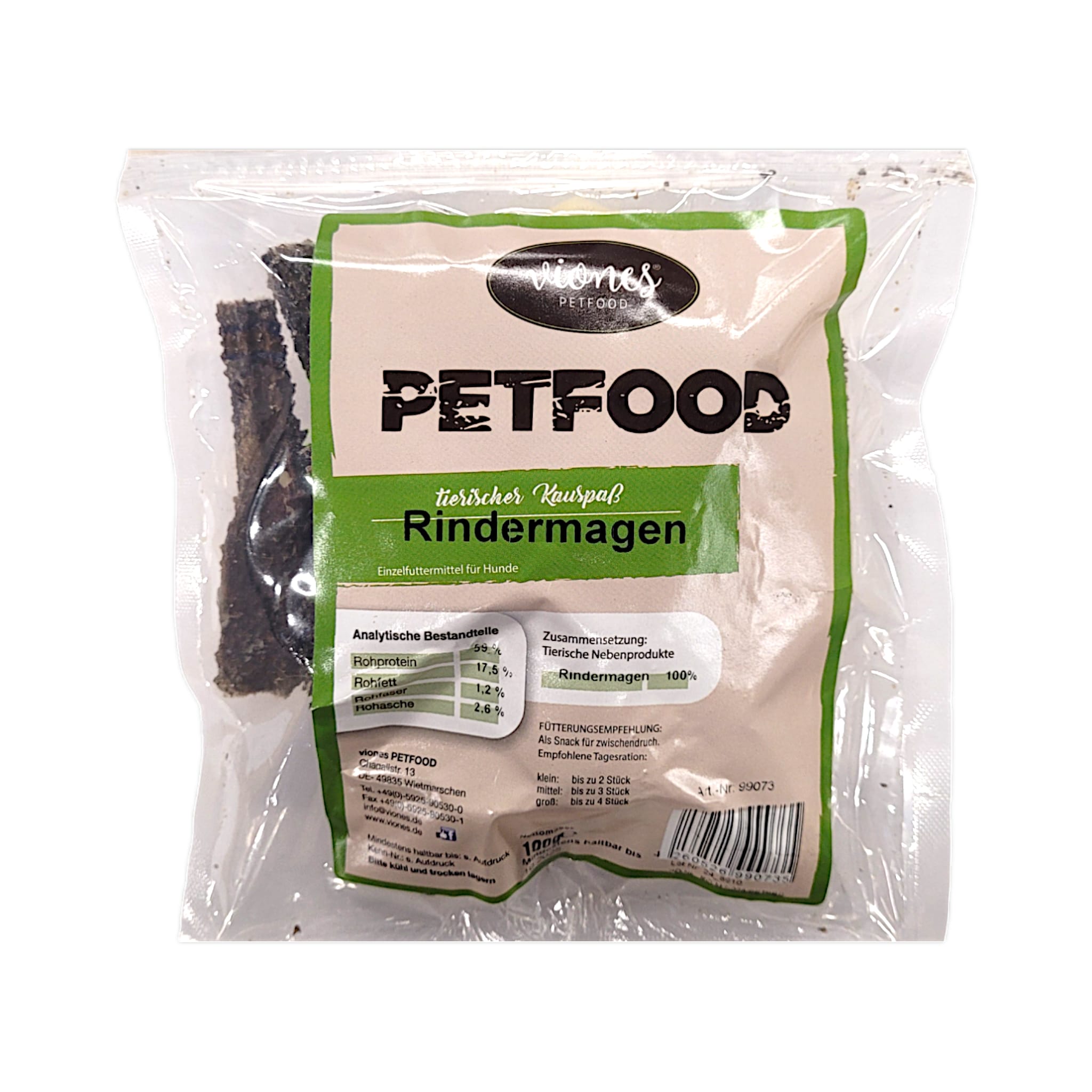 Hundesnack Rindermagen 100g MHD 05.08.27