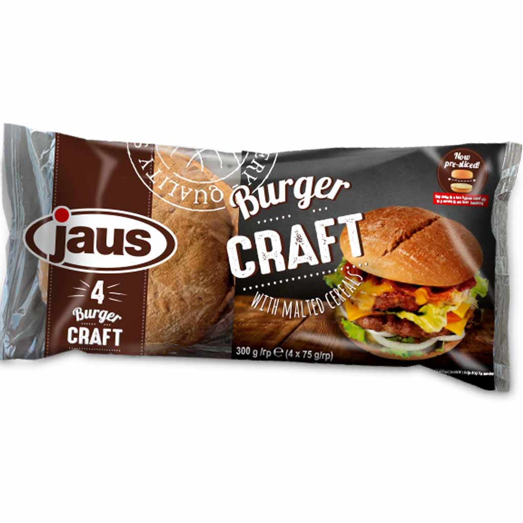 Jaus Burger Craft Buns 4er Pack 300g MHD 12.01.26