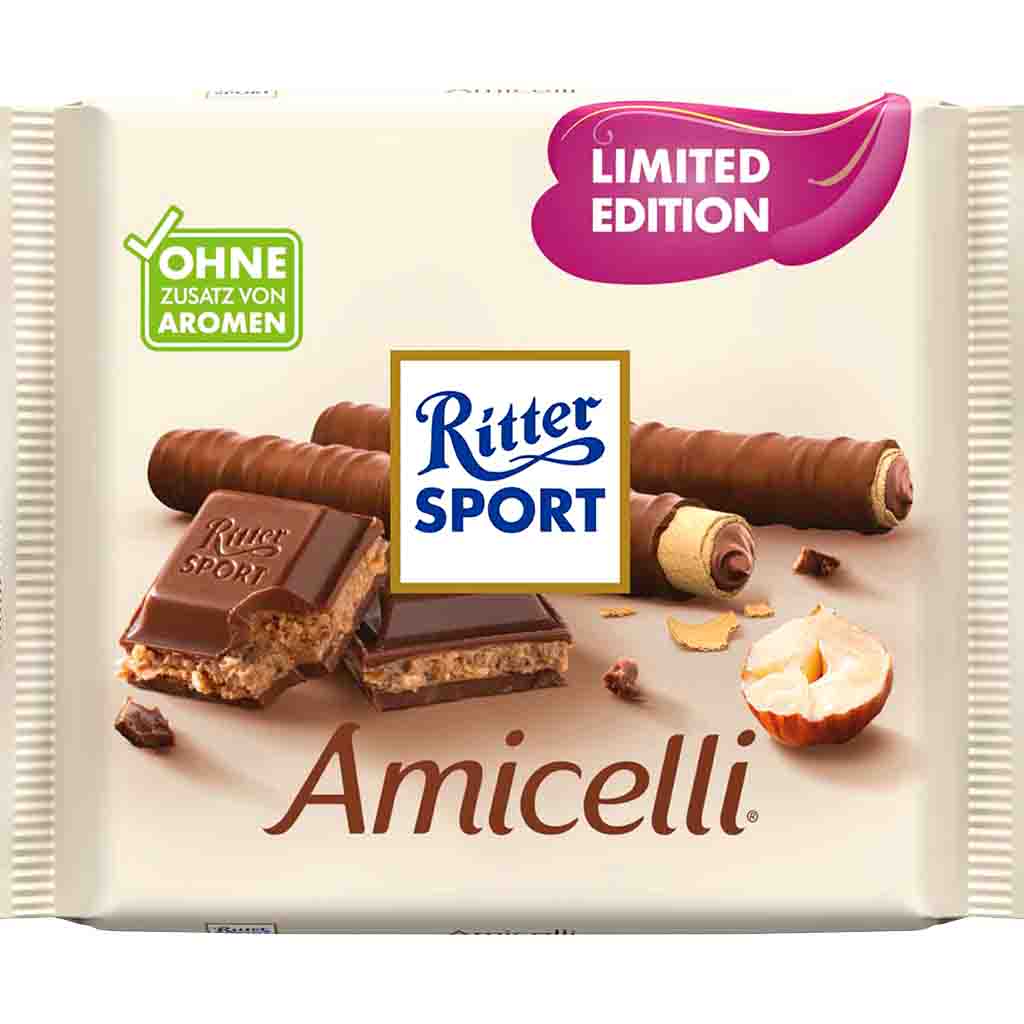 Ritter Sport Tafelschokolade Amicelli 100g MHD 07.09.26