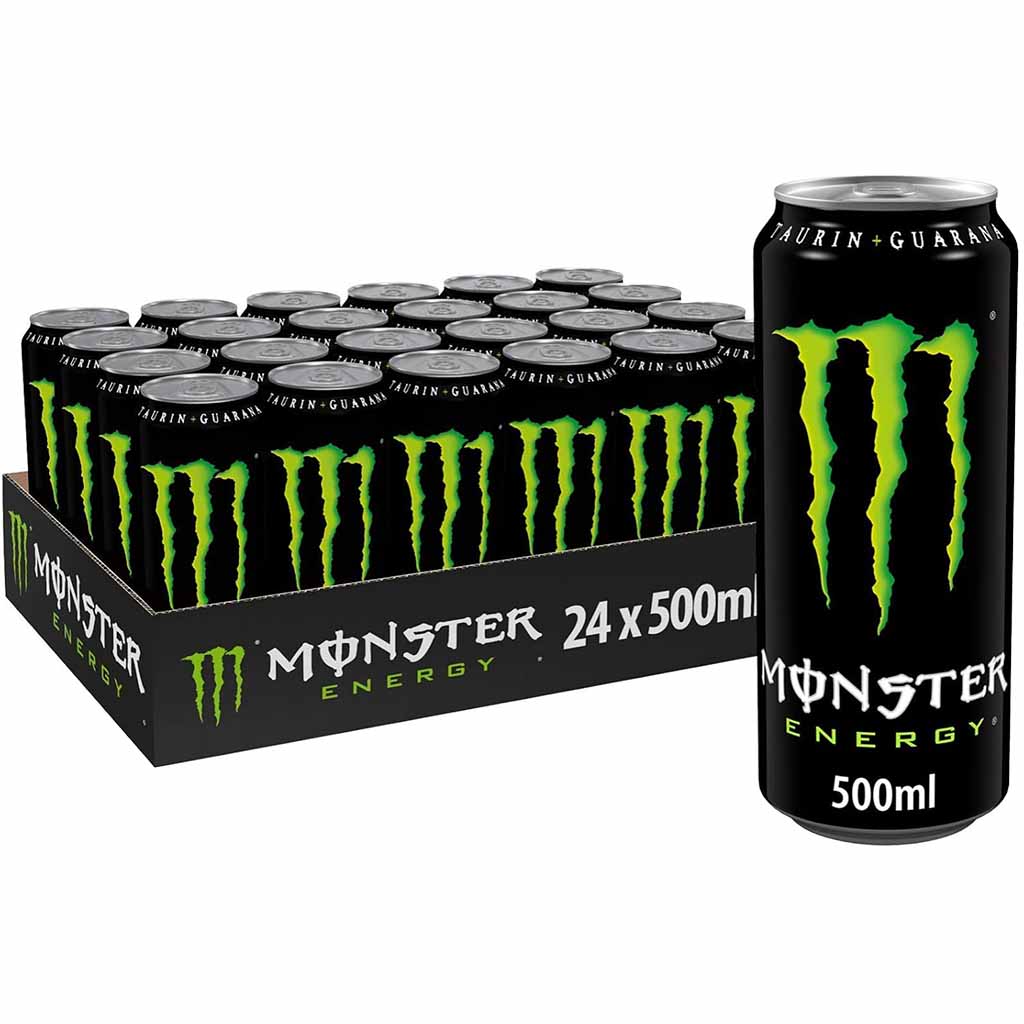 24x Monster Energy Drink DOSE á 500ml=12L MHD 30.08.27