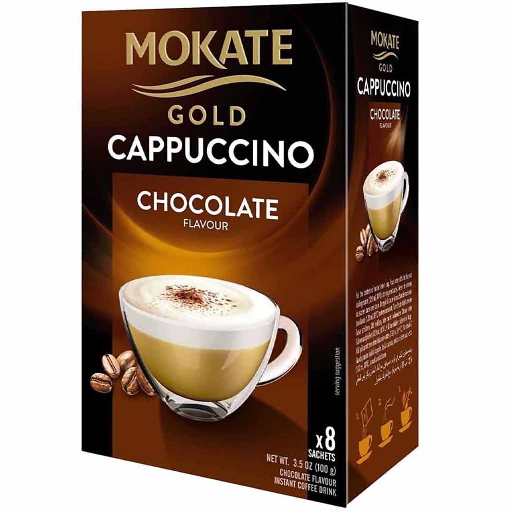 Mokate Cappuccino Gold Chocolate - Getränkepulver 100g MHD 18.09.27