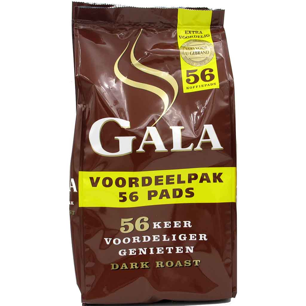 Gala Kaffeepads 56 Pads Dark Roast 389g MHD 01.02.27
