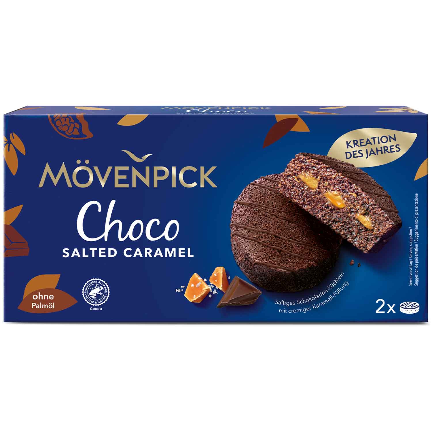 Mövenpick Kleine Kuchen Choco Salted Caramel 2x55g=110g MHD 18.01.26