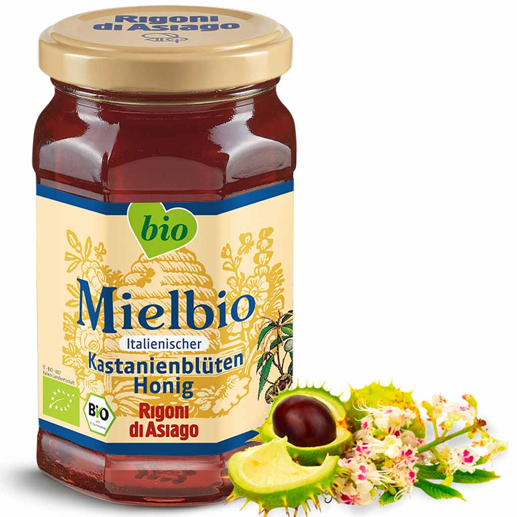 Mielbio italienischer Kastanienblüten Honig 300g MHD 29.04.28