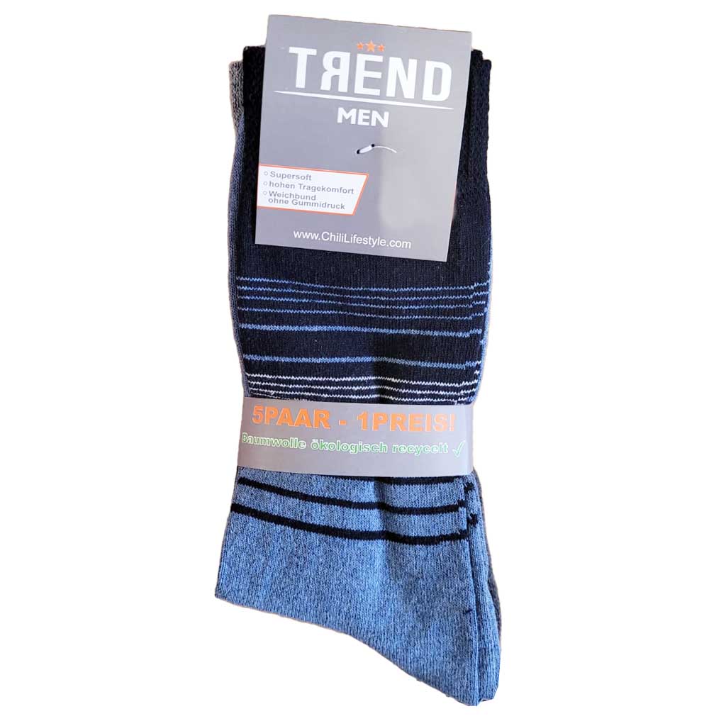 Trend Herren Socken 5er Gr 43-46