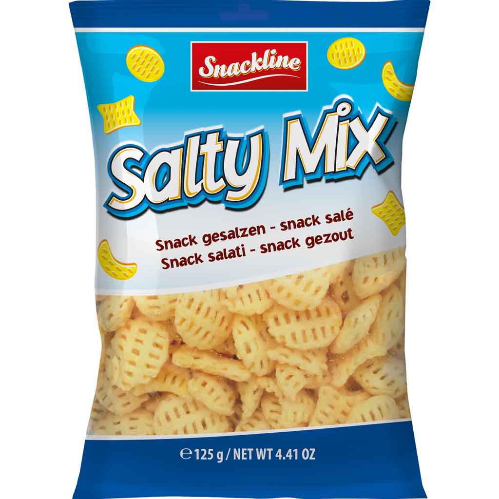 Snackline Salty Mix Kartoffelsnack gesalzen 125g MHD 29.03.26