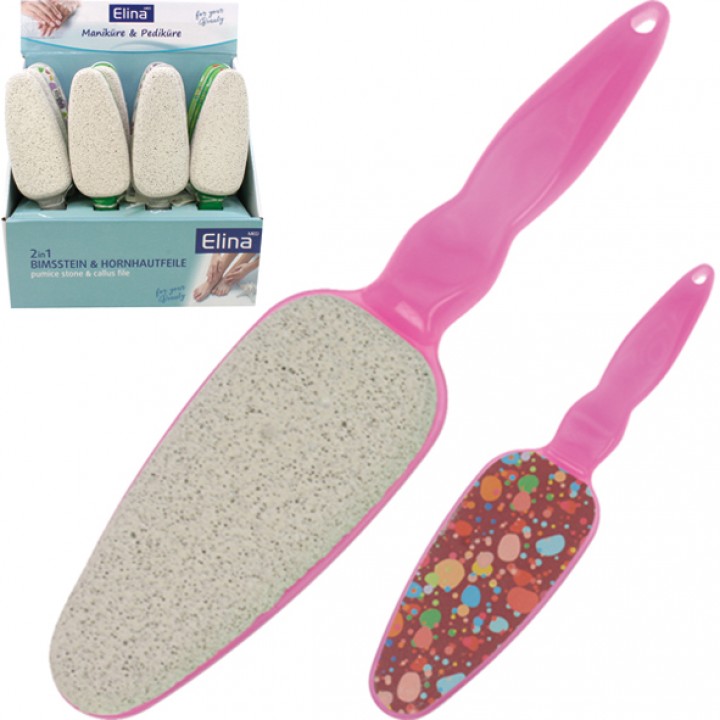 Bimsstein und Feile XL 26x6x1,5cm mit Griff