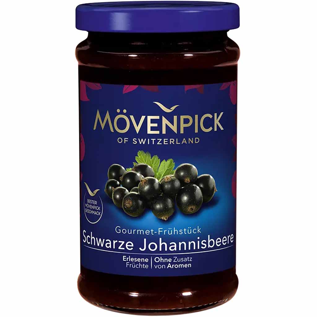 Mövenpick Fruchtaufstrich Gourmet-Frühstück Schwarze Johannisbeere 250g MHD 29.11.25