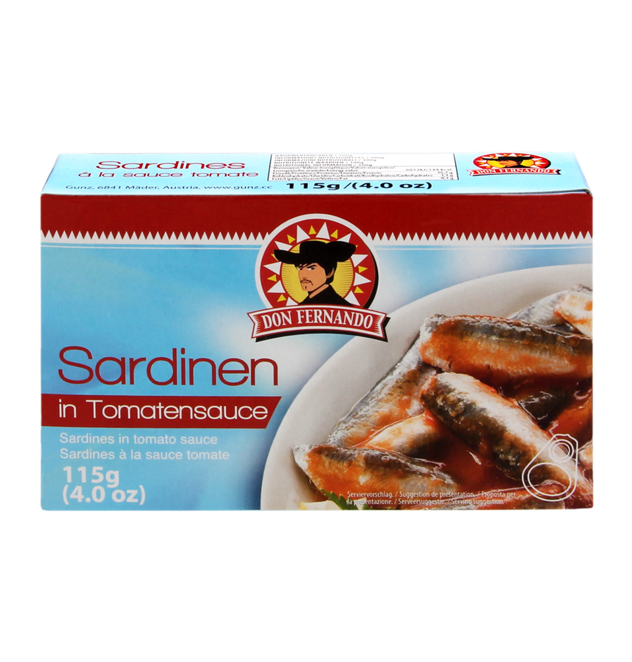 Don Fernando Sardinen in Tomatensauce 115g MHD 26.05.30