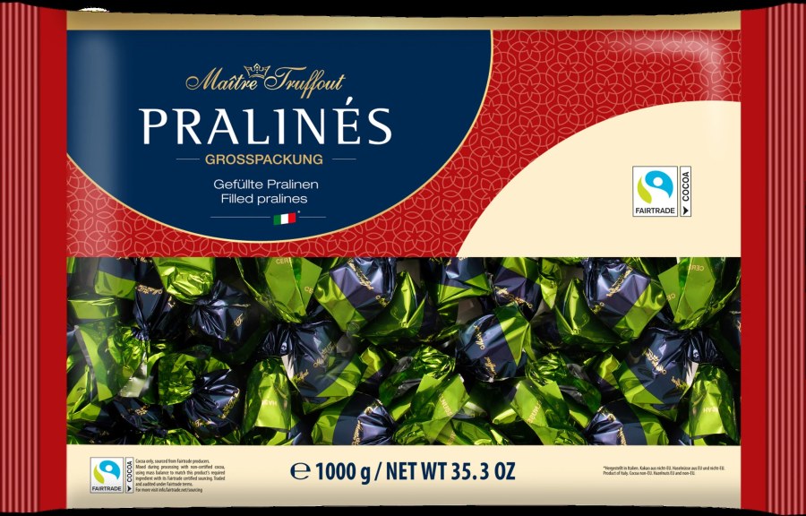 Maitre Truffout Pralinen Milchschokolade Haselnuss & Cerealien 1kg MHD 31.03.27
