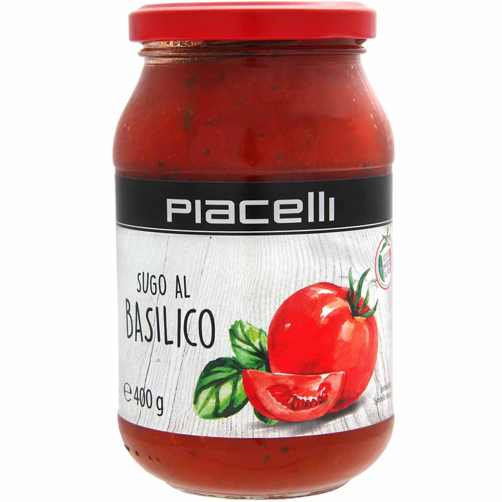 Piacelli Sugo Basilico 400g MHD 30.04.27
