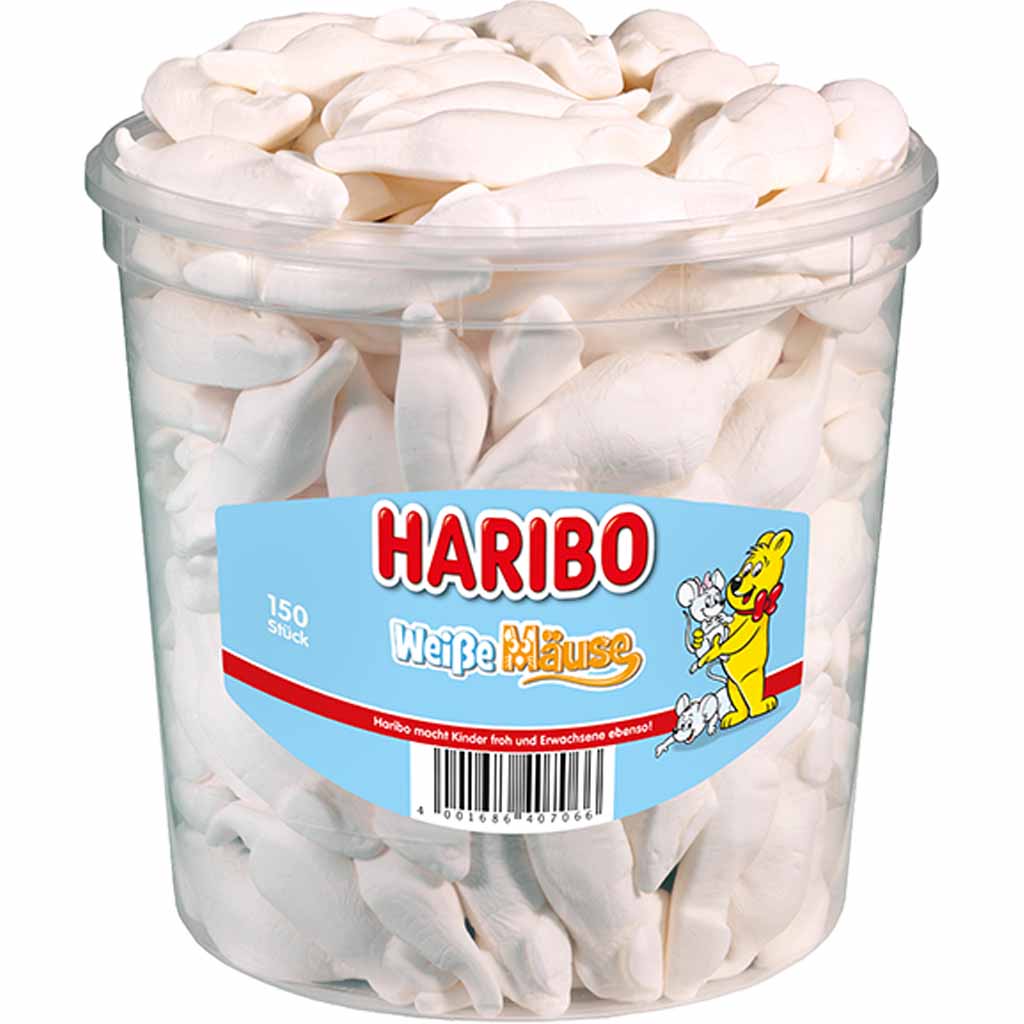 Haribo Weiße Mäuse 1050g, 4001686407066