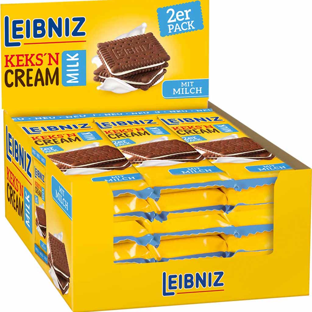 Leibniz Keks´n Cream Milk 18x38g=684g MHD 01.08.26
