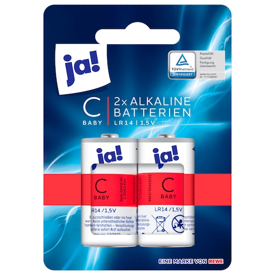 Ja! Batterien C Baby 2x Alkaline