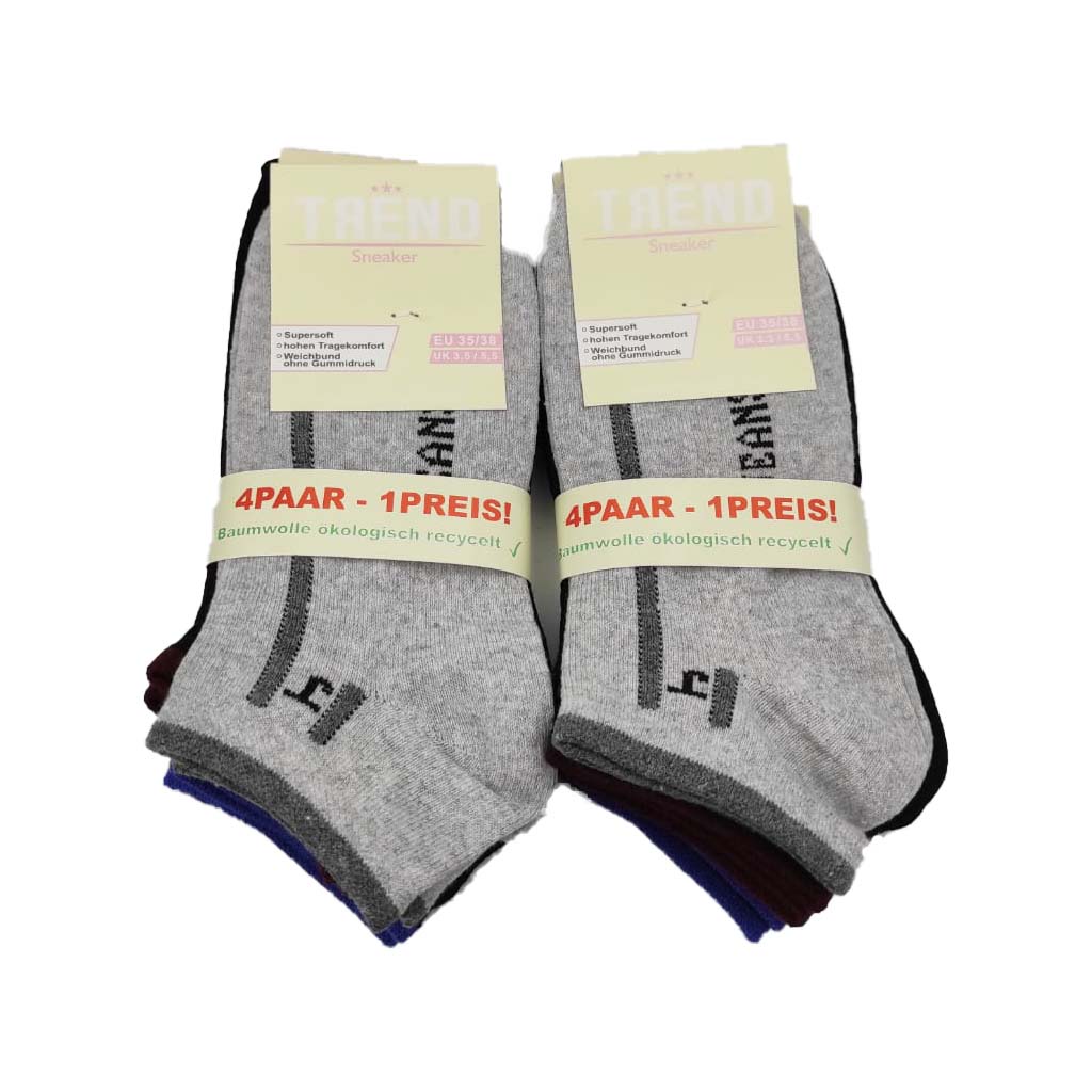 8 Paar Trend Sneaker Unisex Farben gemischt 35-38