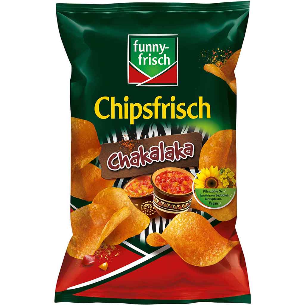 funny frisch Chipsfrisch Chakalaka 150g MHD 15.12.25