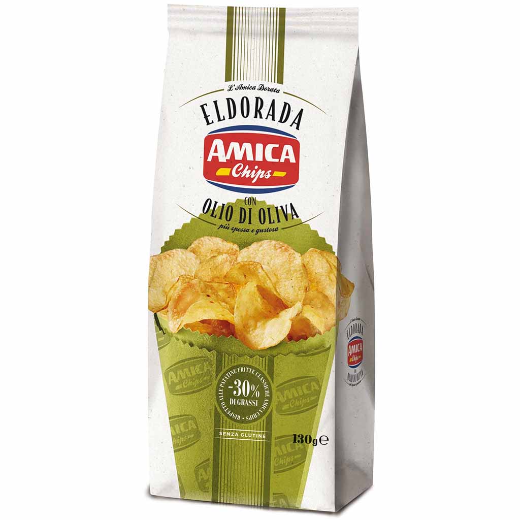 Amica Chips Eldorada Olio di Oliva 130g MHD 15.03.26