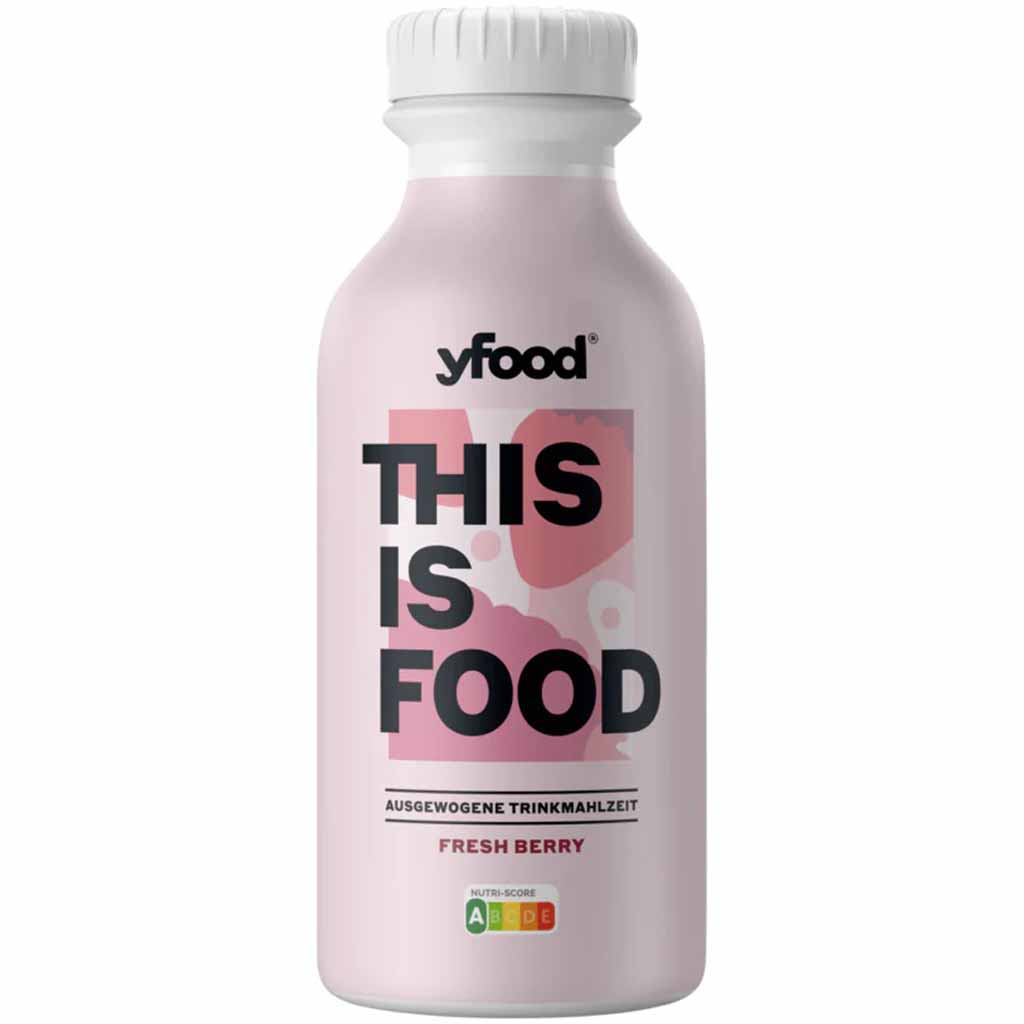 6x yFood Trinkmahlzeit Fresh Berry á 500ml=3L MHD 12.07.26