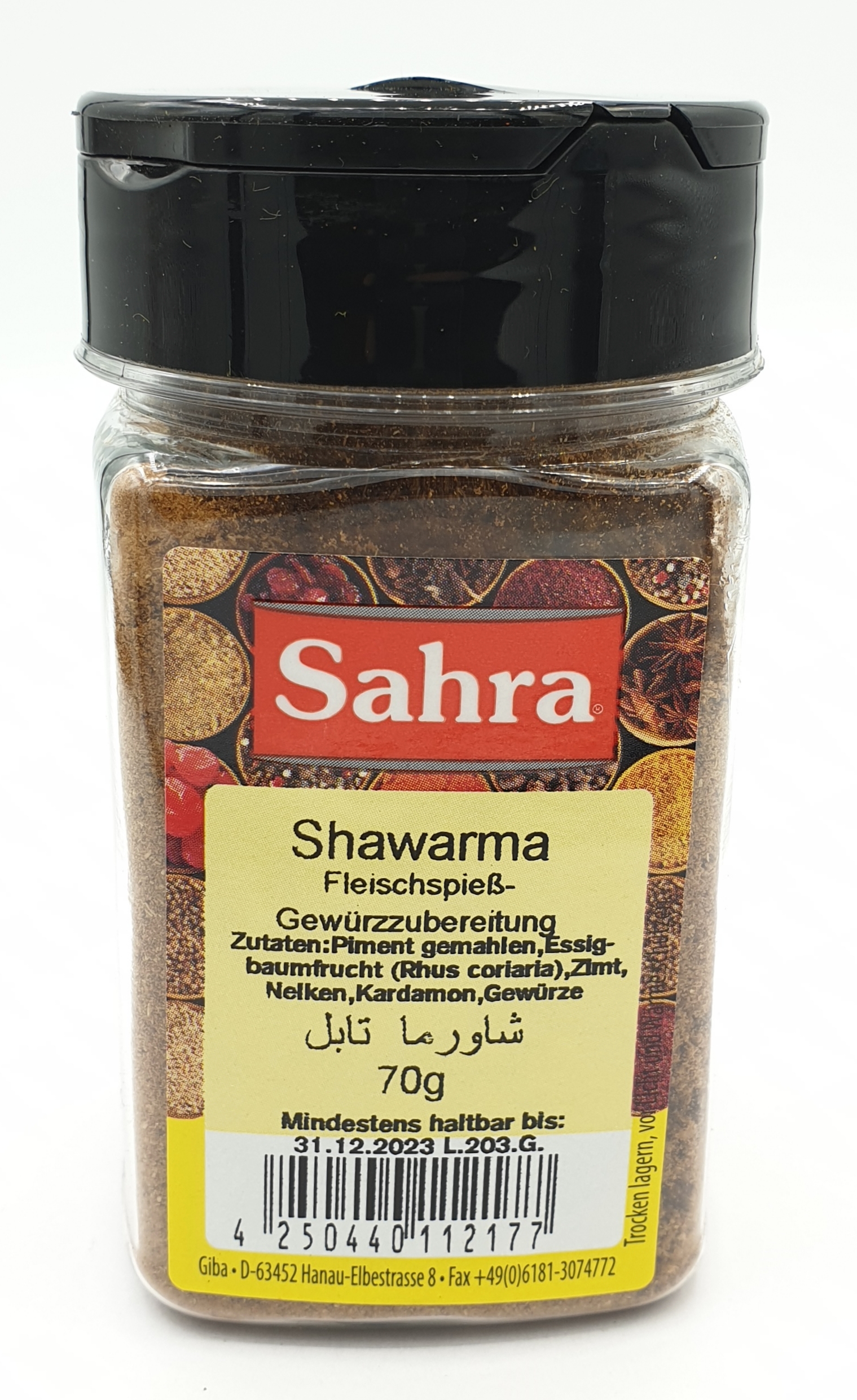 Sahra Shawarma Fleischspieß Gewürzzubereitung 70g MHD 30.06.27