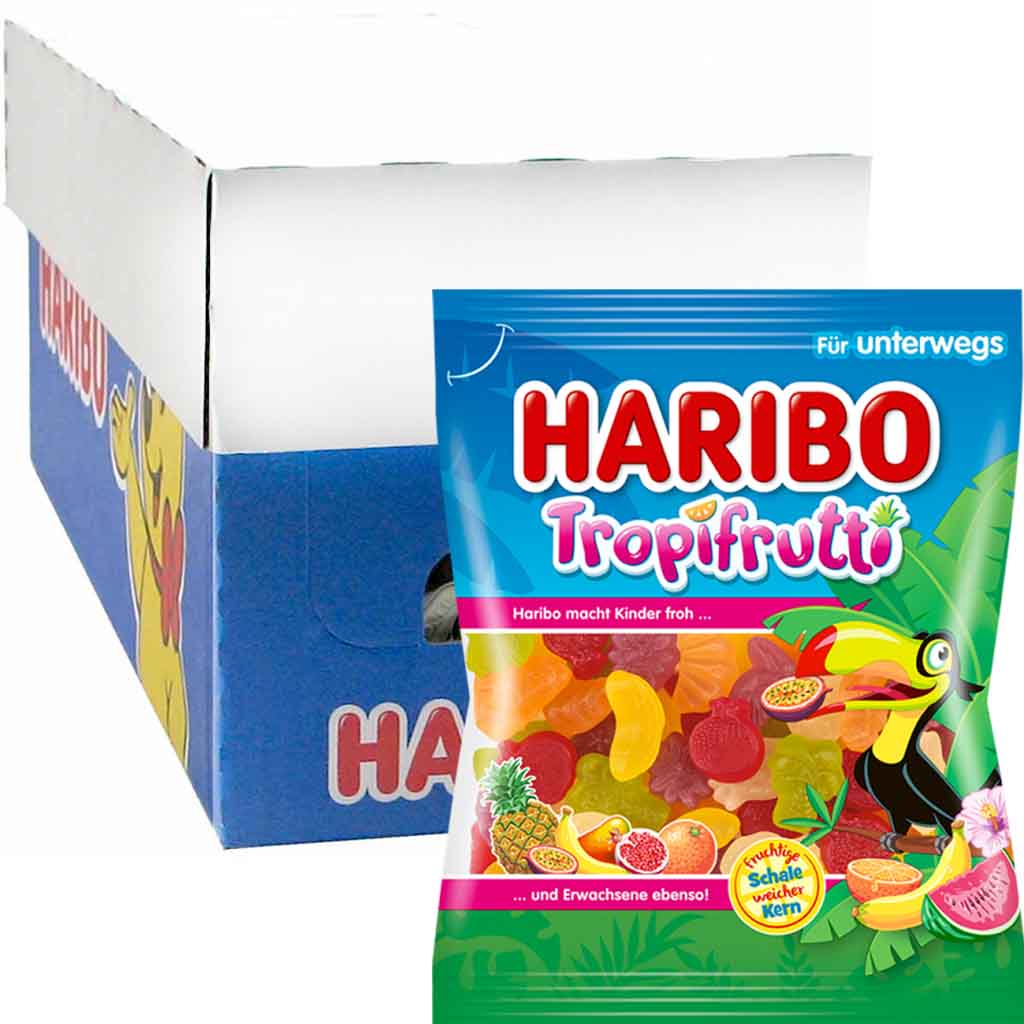 30x Haribo Tropifrutti á 100g=3kg MHD 30.08.26