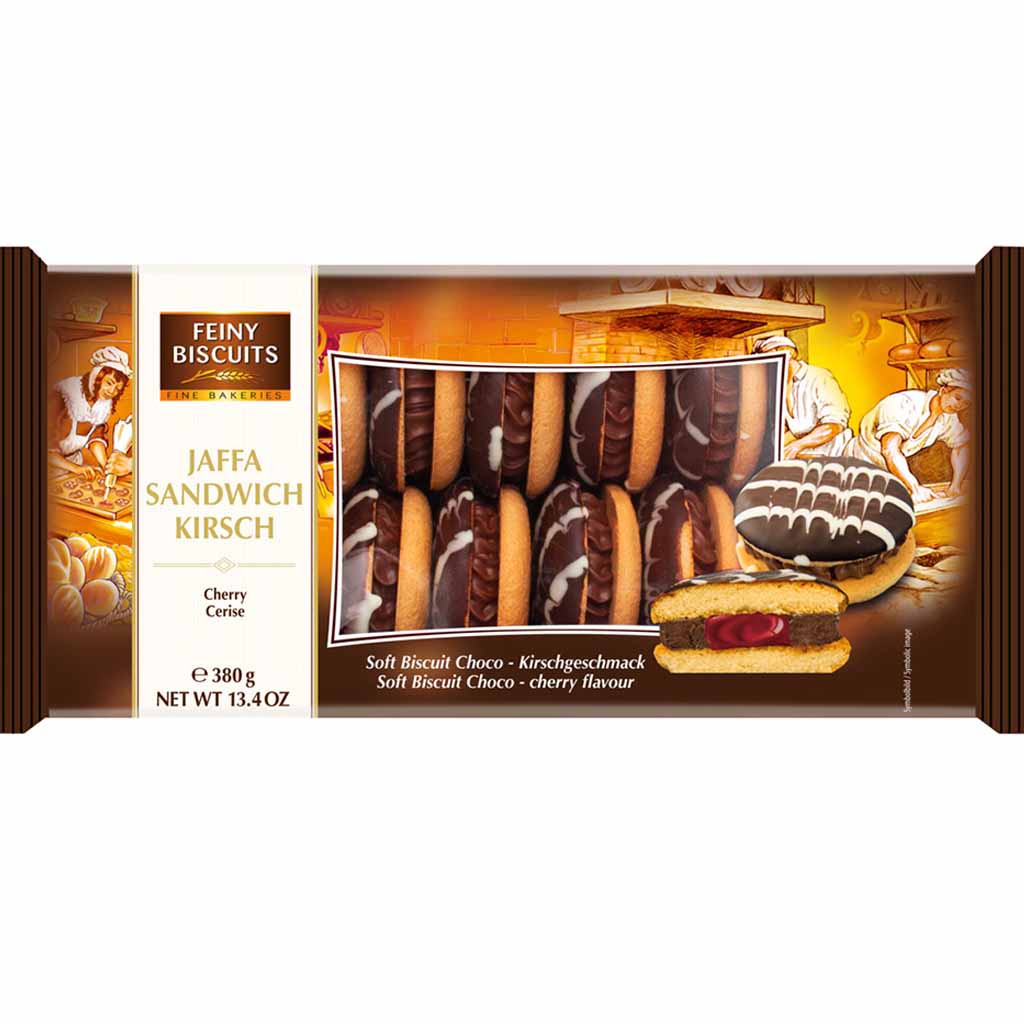 Feiny Biscuits Jaffa Sandwich Schokolade-Kirsch 380g MHD 13.03.26