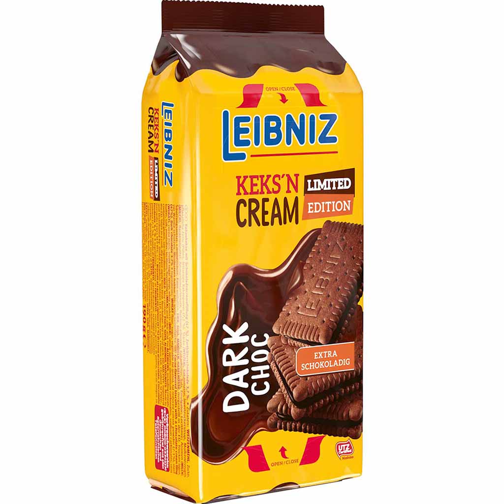 Leibniz Keks´n Cream Choco Dark Choco 190g MHD 01.10.26