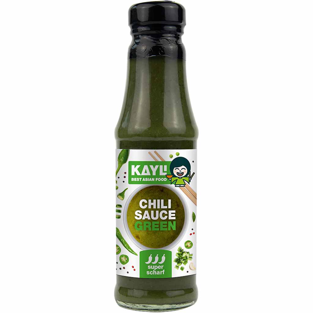Kay-Li Chili Sauce Green super scharf 180ml MHD 06.12.25