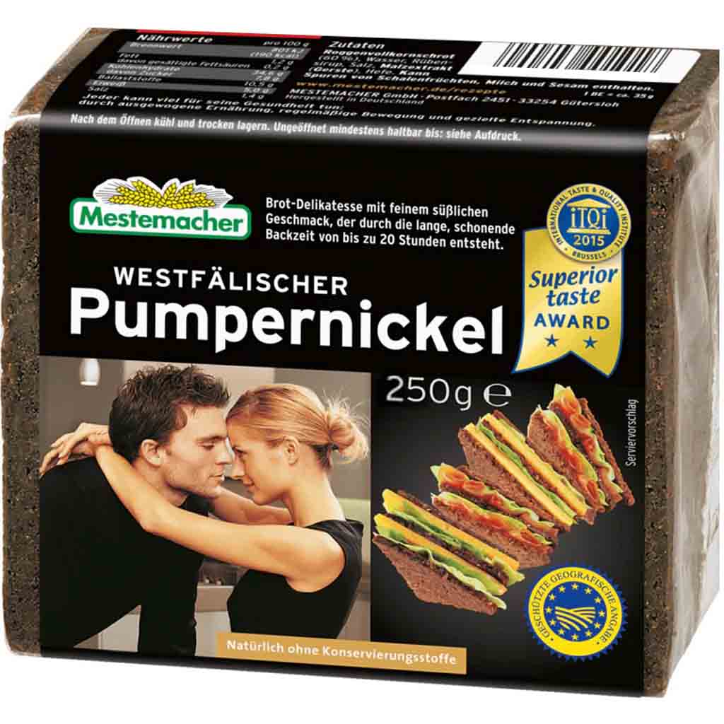 Mestemacher westfälischer Pumpernickel 250g MHD 01.04.26