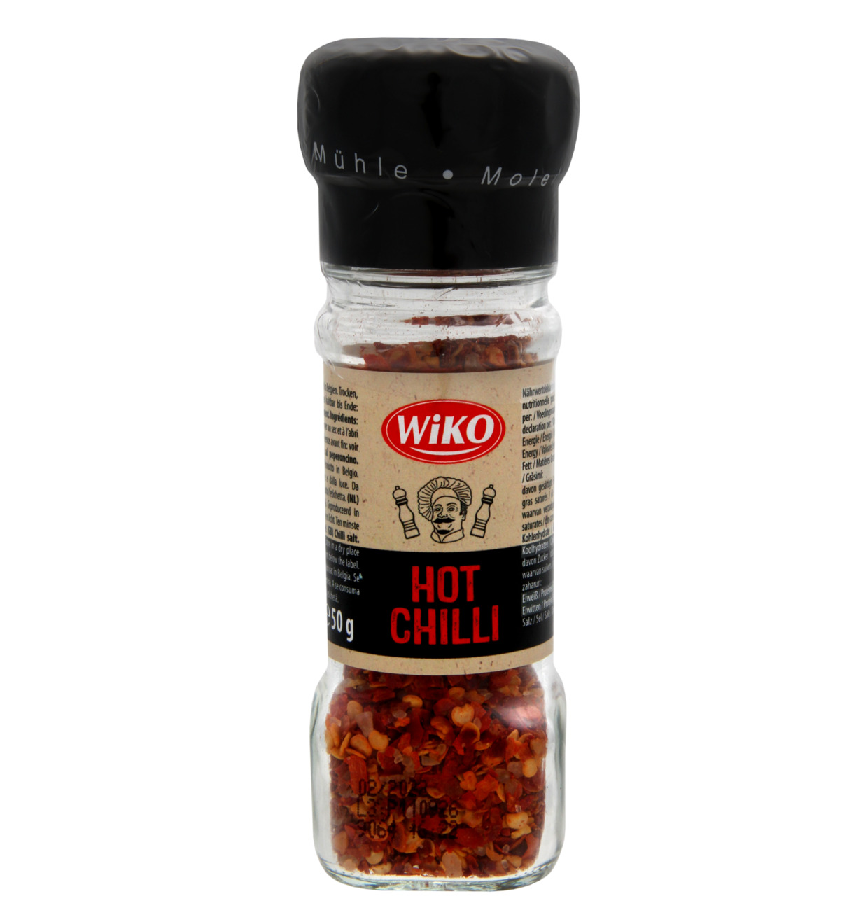 Wiko Gewürzmühle Chili scharf und Salz 50g MHD 30.03.28