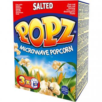 POPZ Mikrowellen-Popcorn Salted 3er MHD 30.07.27