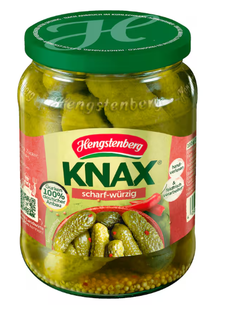 Hengstenberg Knax Gurken scharf-würzig 360g