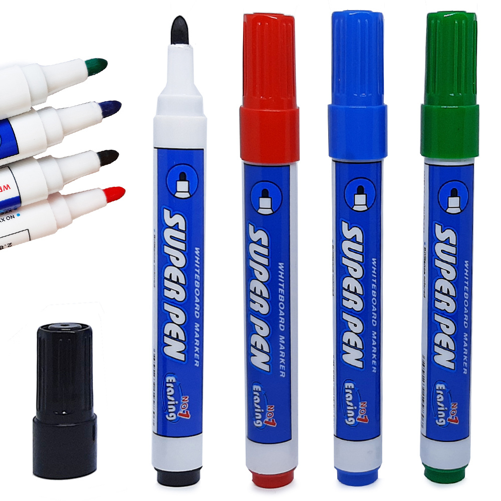 LANGLEBIGE MARKIERER Whiteboard-Marker x4
