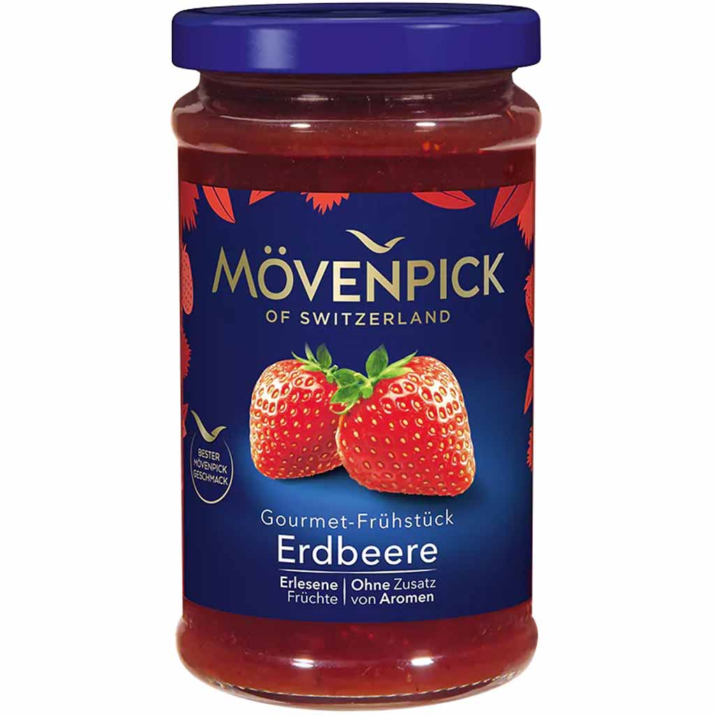 Mövenpick Fruchtaufstrich Gourmet-Frühstück Erdbeere 250g MHD 27.11.25
