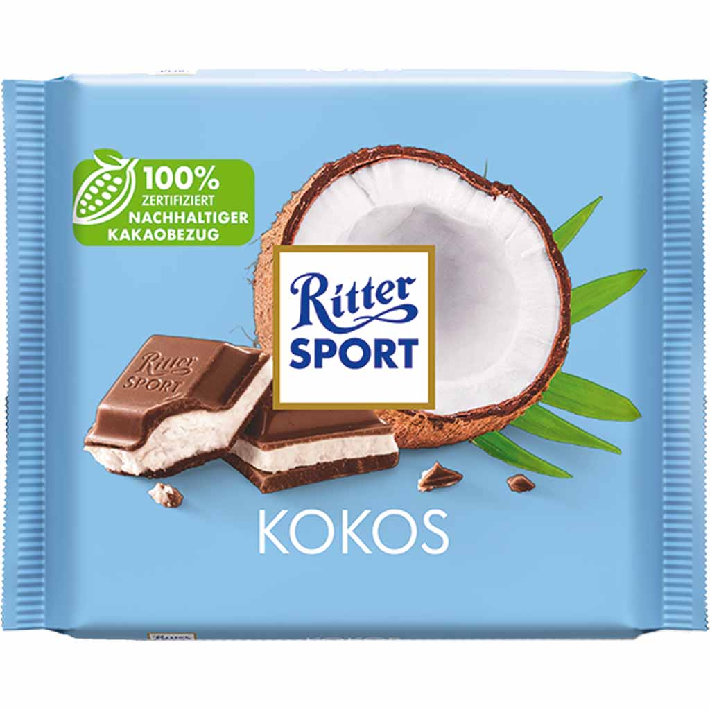 Ritter Sport Tafelschokolade Kokos 100g MHD 19.03.26