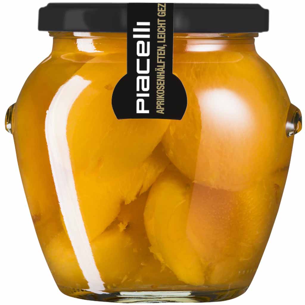 Piacelli Aprikosenhälften leicht gezuckert 300g MHD 31.05.27