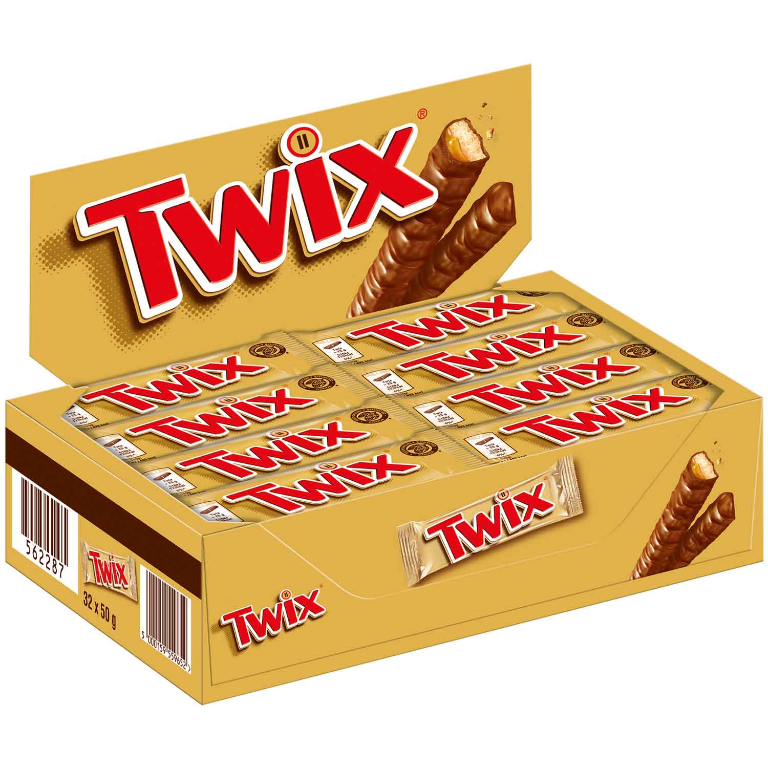 Twix Doppelriegel 32x50g=1600g MHD 24.05.26