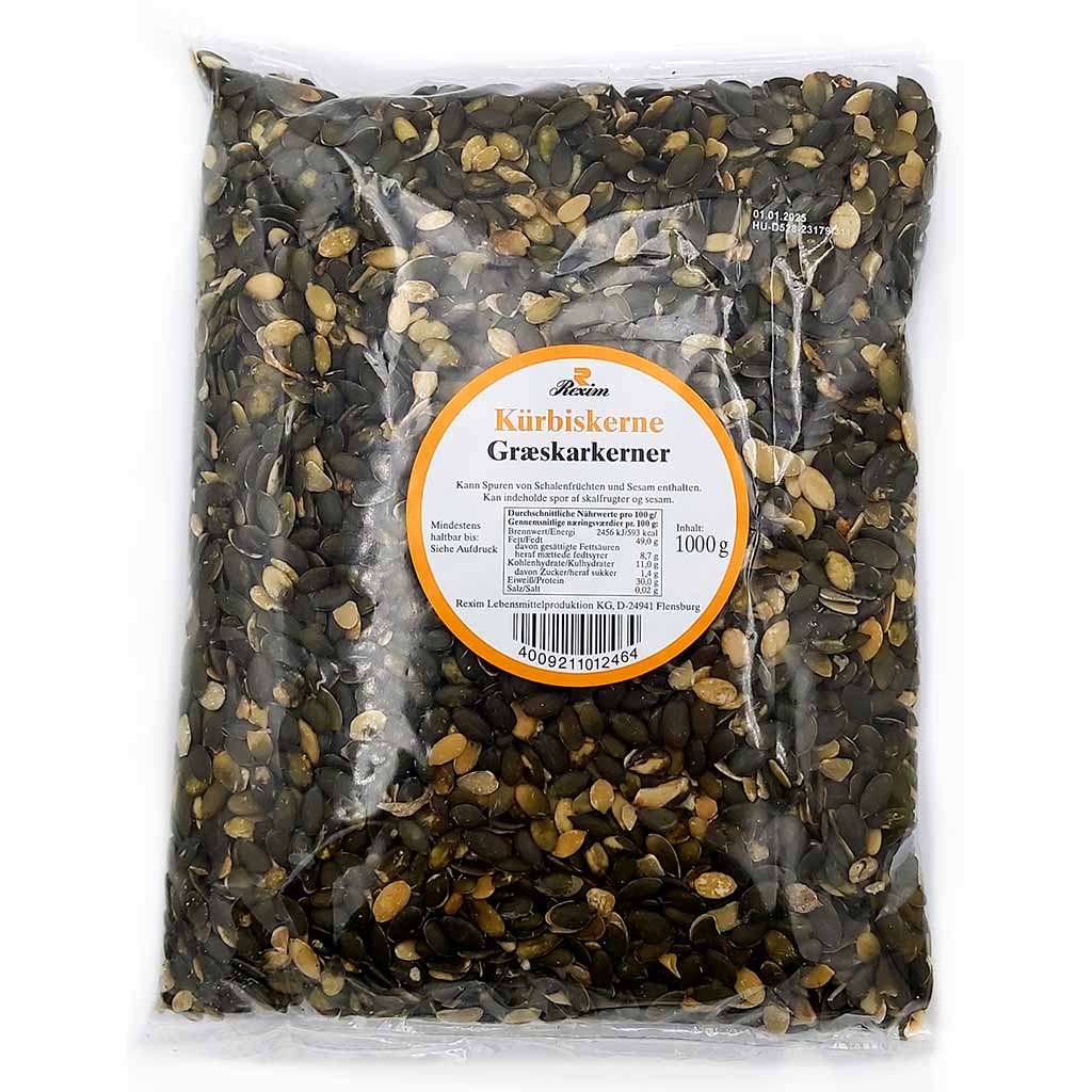 Rexim Kürbiskerne 1000g GTIN  4009211012464