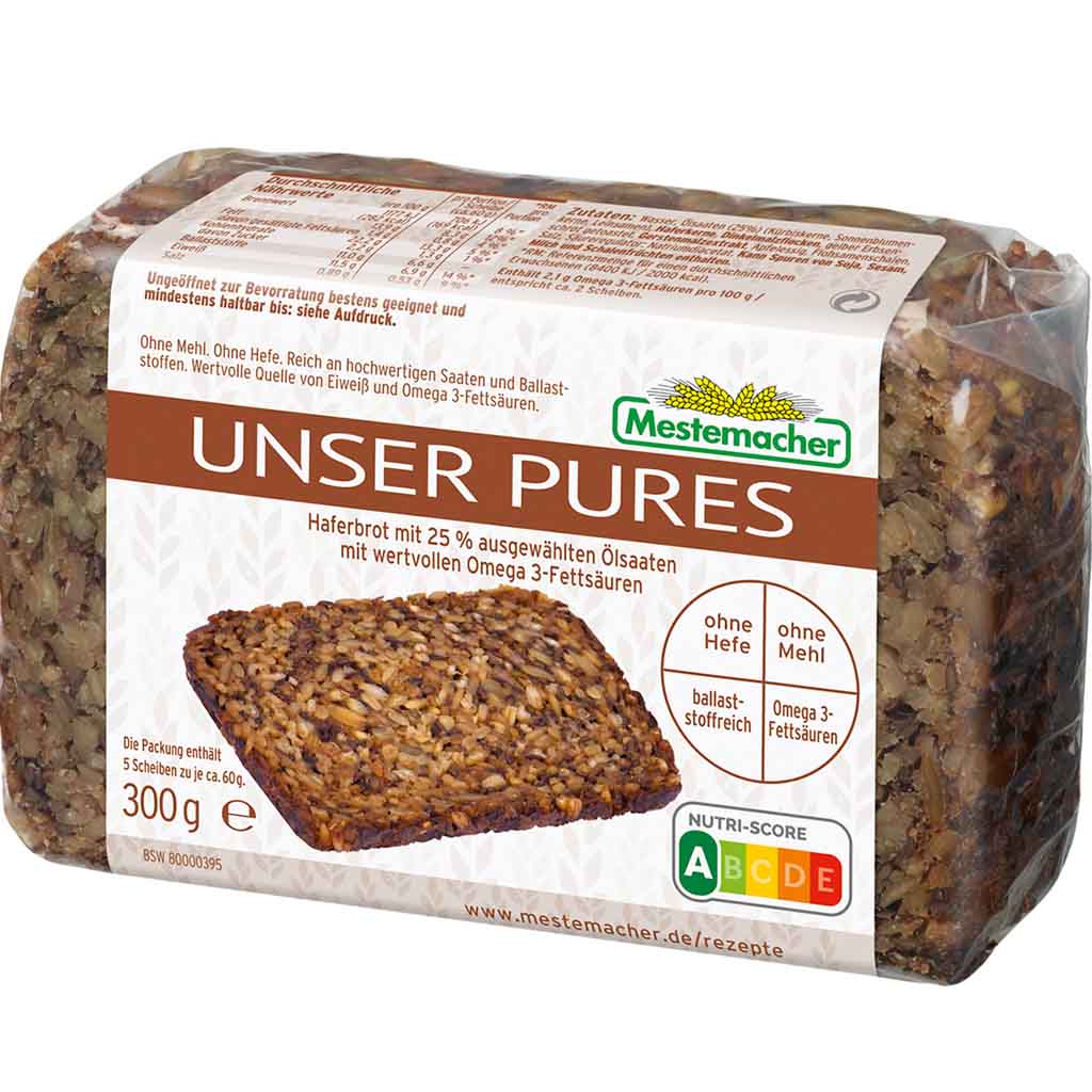 Mestemacher unser Pures Haferbrot 300g MHD 01.04.26
