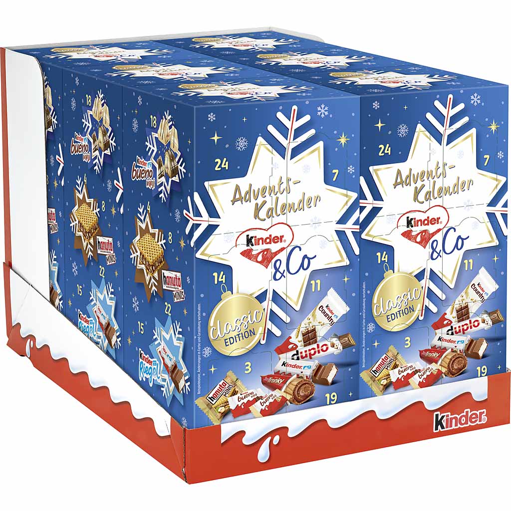 kinder & Co. Adventskalender 295g Classic Edition  Umkarton