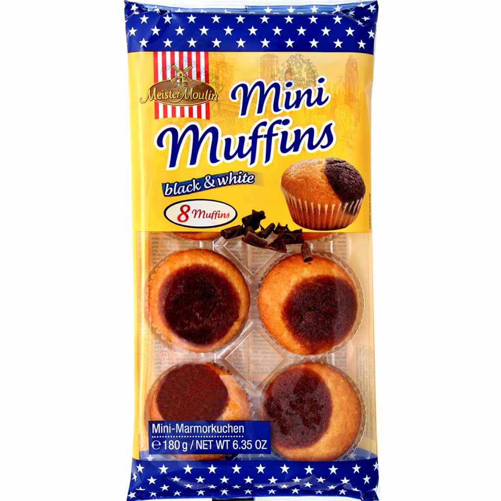 Meister Moulin Mini Muffins black & white 180g MHD 10.03.26