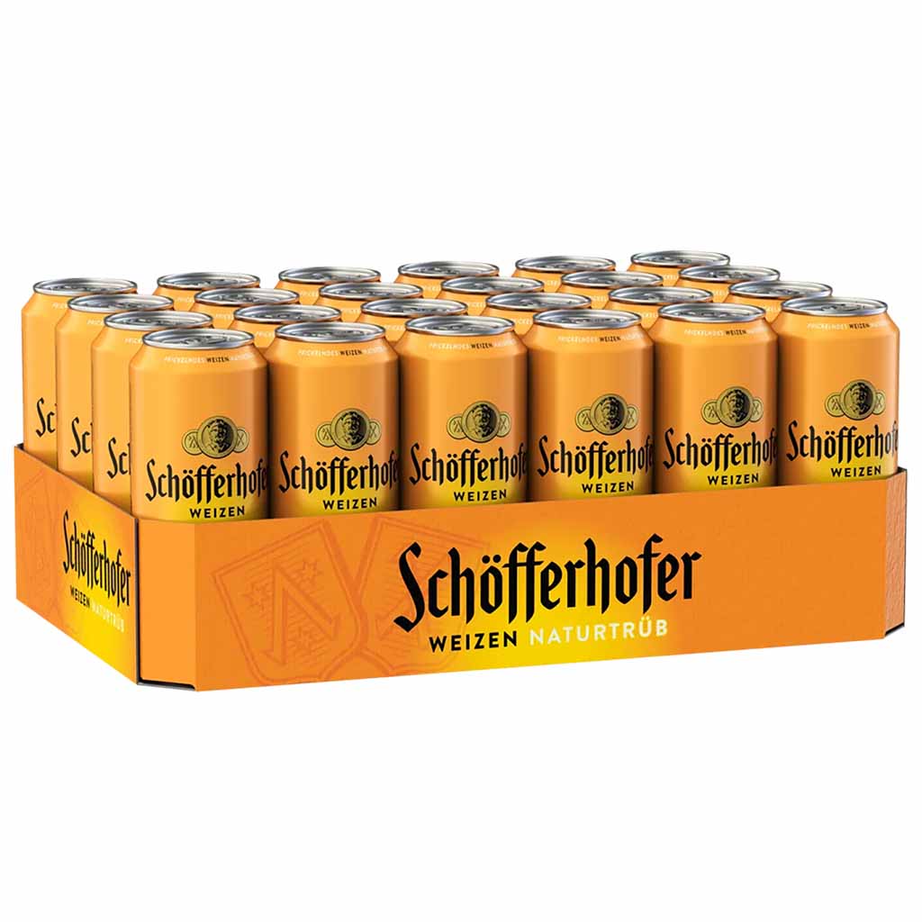 24x Schöfferhofer Weizen Naturtrüb 0,5L Dosen = 12 L , 4053400157672 , 4053400157672