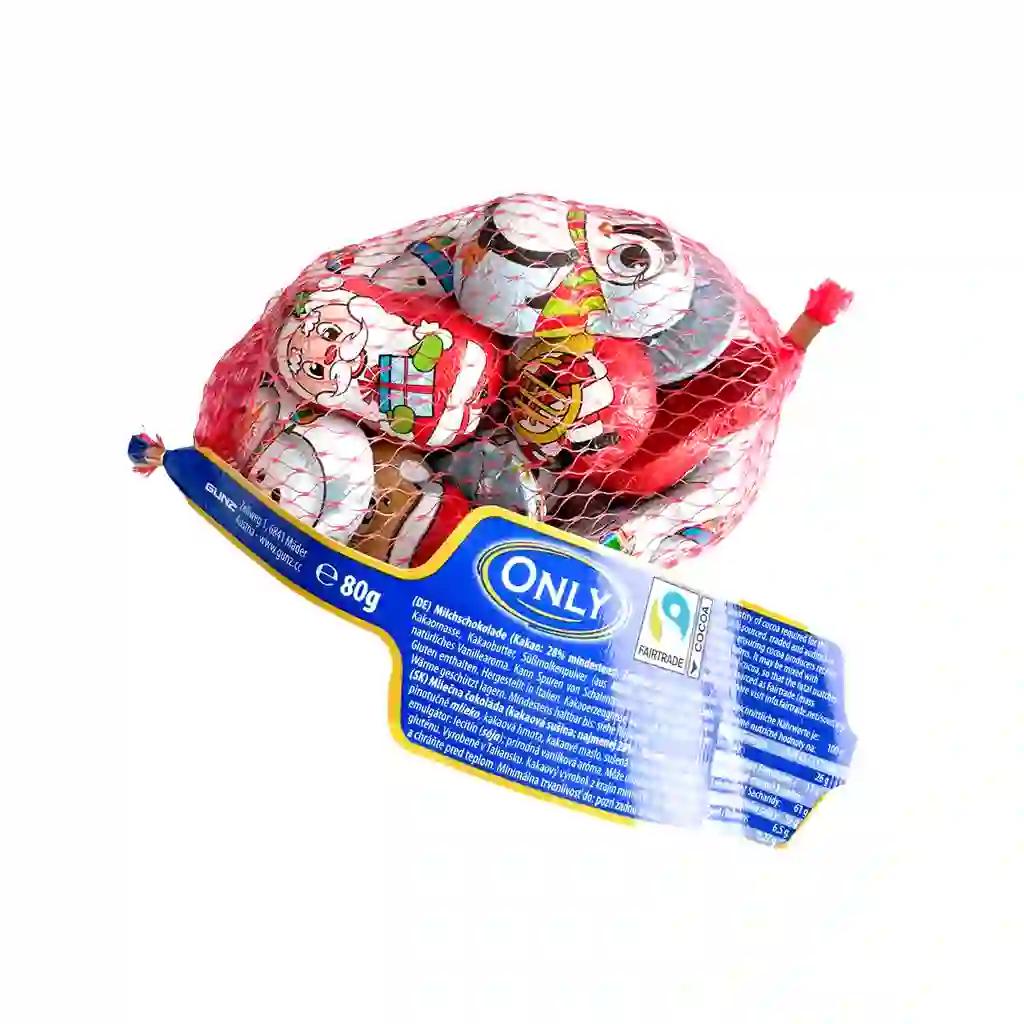 Only Weihnachtsfiguren Milchschokolade mit Milchcremefüllung 80g MHD 30.04.27