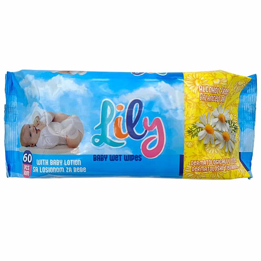 Baby Feuchttücher 60 Stück Lily MHD 30.08.26
