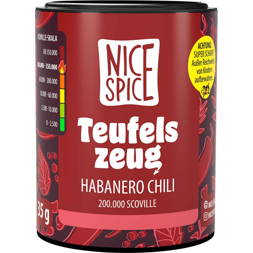 Nice Spice Teufelszeug Habanero Chili 35g MHD 30.10.28