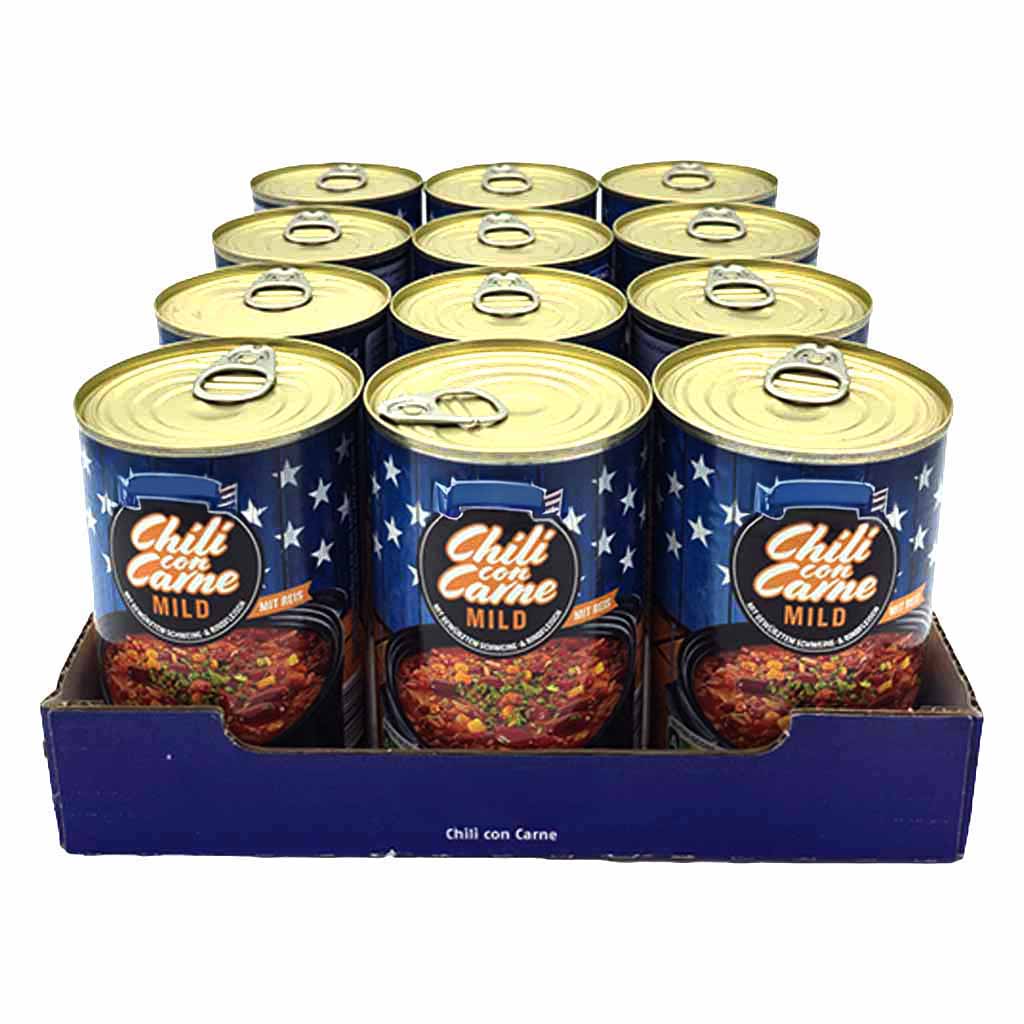 Buss Chili con Carne Mild 12x400g = 4.8kg MHD 05.01.27