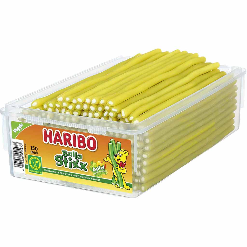 Haribo Balla Stixx Apfel 150er 1125g MHD 30.07.26