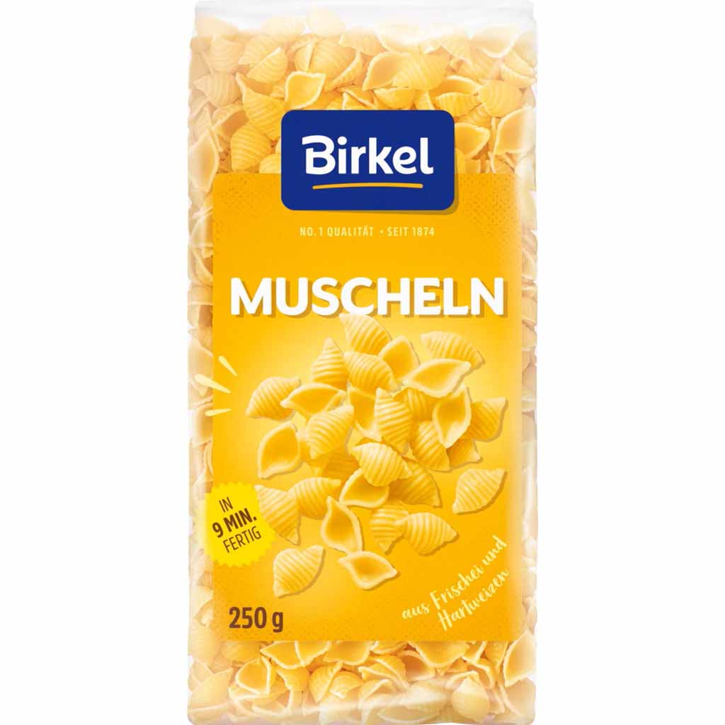 Birkel Nudeln Muscheln 250g MHD 27.04.26
