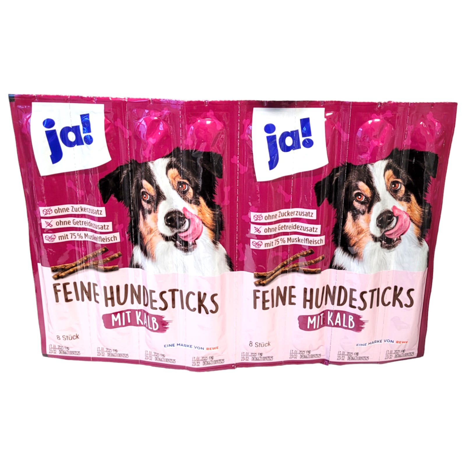 ja! Hundesticks 8x11g=88g Kalb MHD 25.09.26